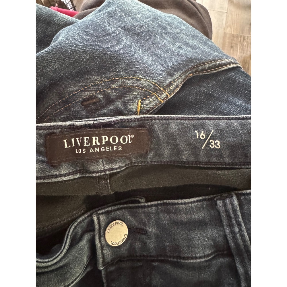 Liverpool Los Angeles The Ankle Skinny Jeans Size 16/33 Dark Wash MSRP $89 - Picture 5 of 7